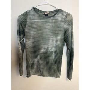 Willow + Root Sweater Wm Sm Green Knit Sheer Top Whimsigoth Grunge Punk Y2K 90s